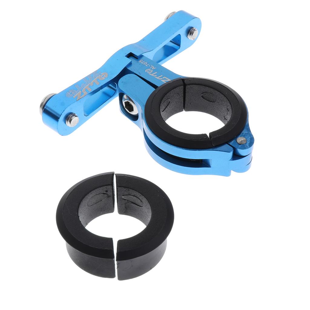 Bicycle Water Bottle Clamp Mount Holder Adapter For Handlebar SeatPost Blue