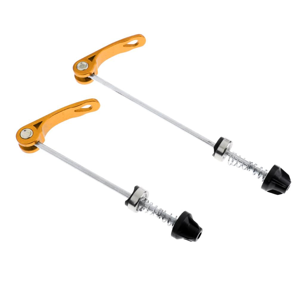 Bicycle Quick Release Skewers Road Bike Wheel Hub Skewers Axle Parts Gold