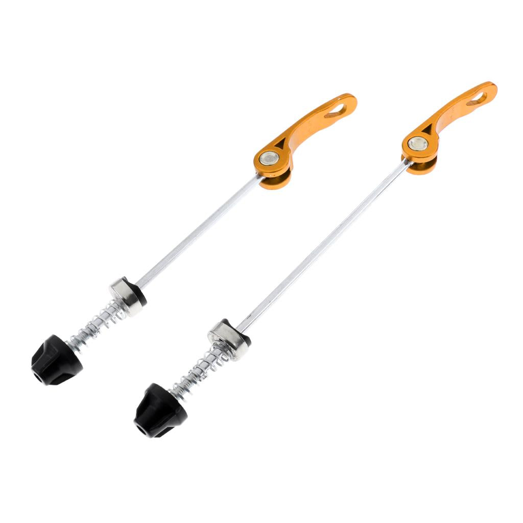 Bicycle Quick Release Skewers Road Bike Wheel Hub Skewers Axle Parts Gold
