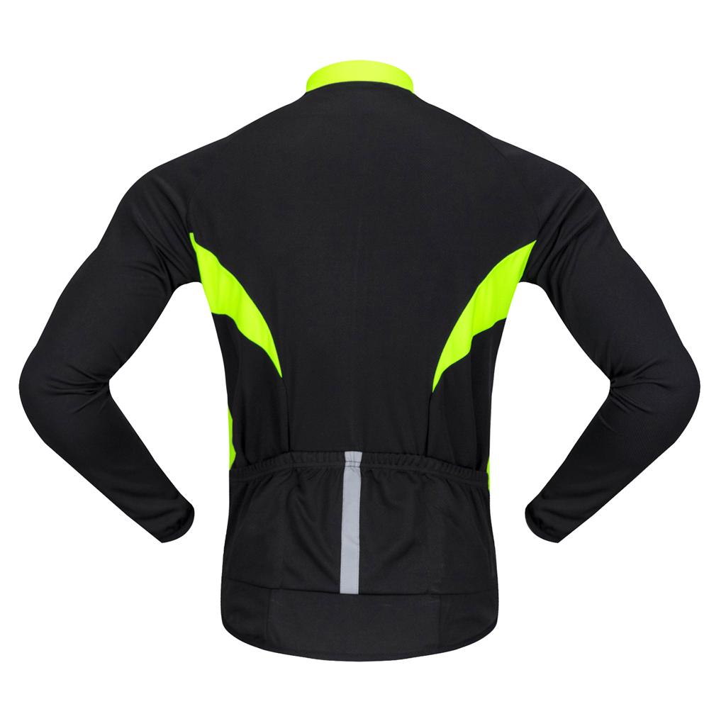 Cycling Jersey Long Sleeve Bike Bicycle Shirt Cycling Clothing Top XXL Black