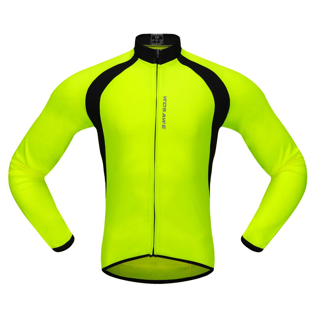 Cycling Jersey Long Sleeve Bike Bicycle Shirt Cycling Clothing Top M Green