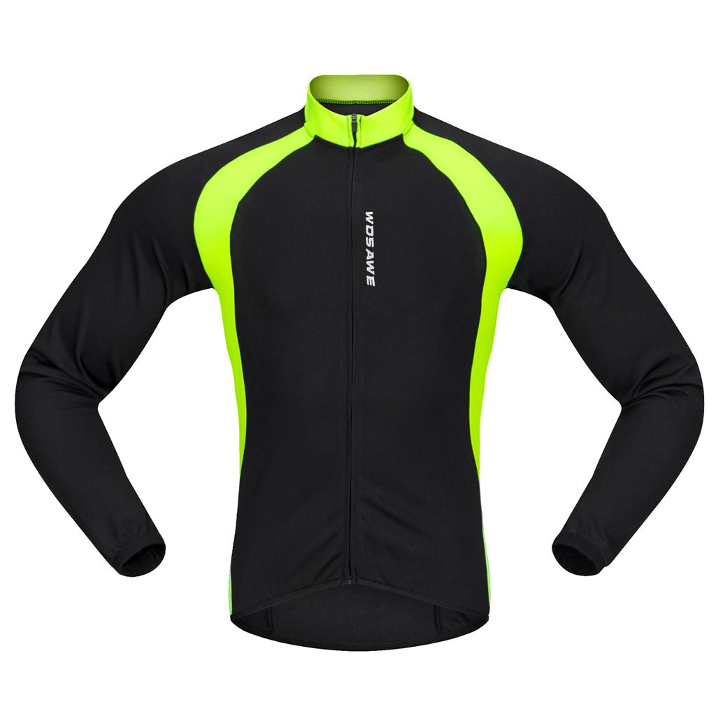 Cycling Jersey Long Sleeve Bike Bicycle Shirt Cycling Clothing Top M Black