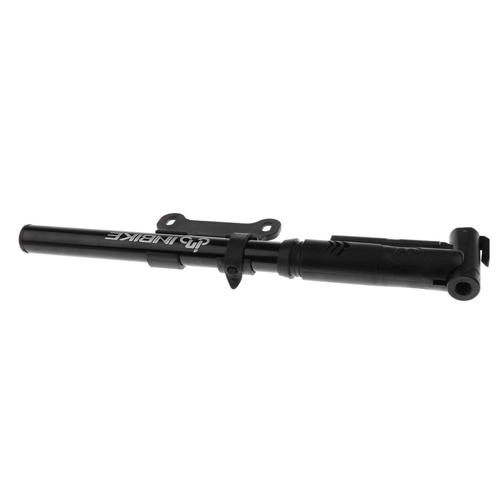 Bicycle Compact Pump Presta Schrader Valves Tyre Tire Tube Inflator Black