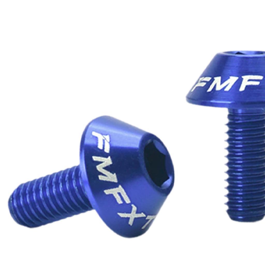Lightweight Aluminium Alloy Water Bottle Cage Bolts Screws M5 x 12mm Blue