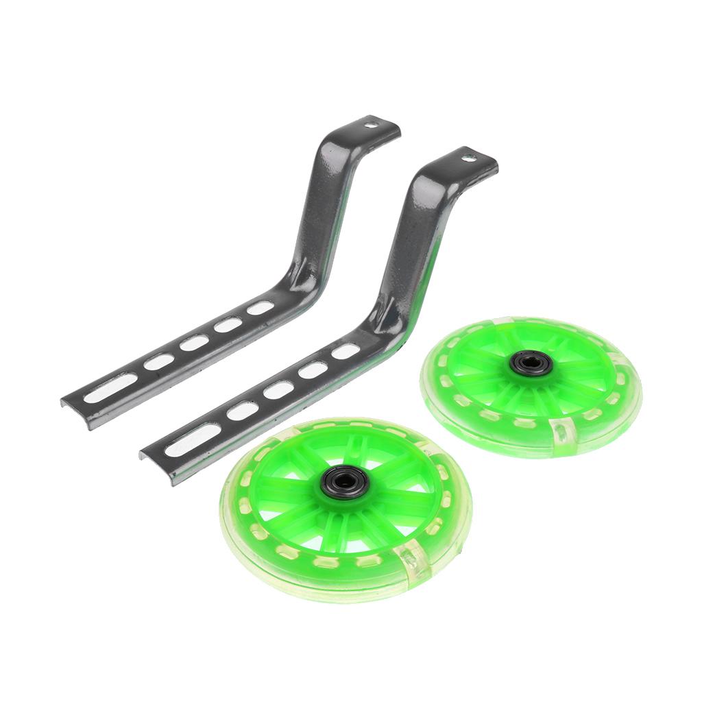 Kids Children Bicycle Bike Cycle Stabilisers 12- 20 Training Wheels Green"