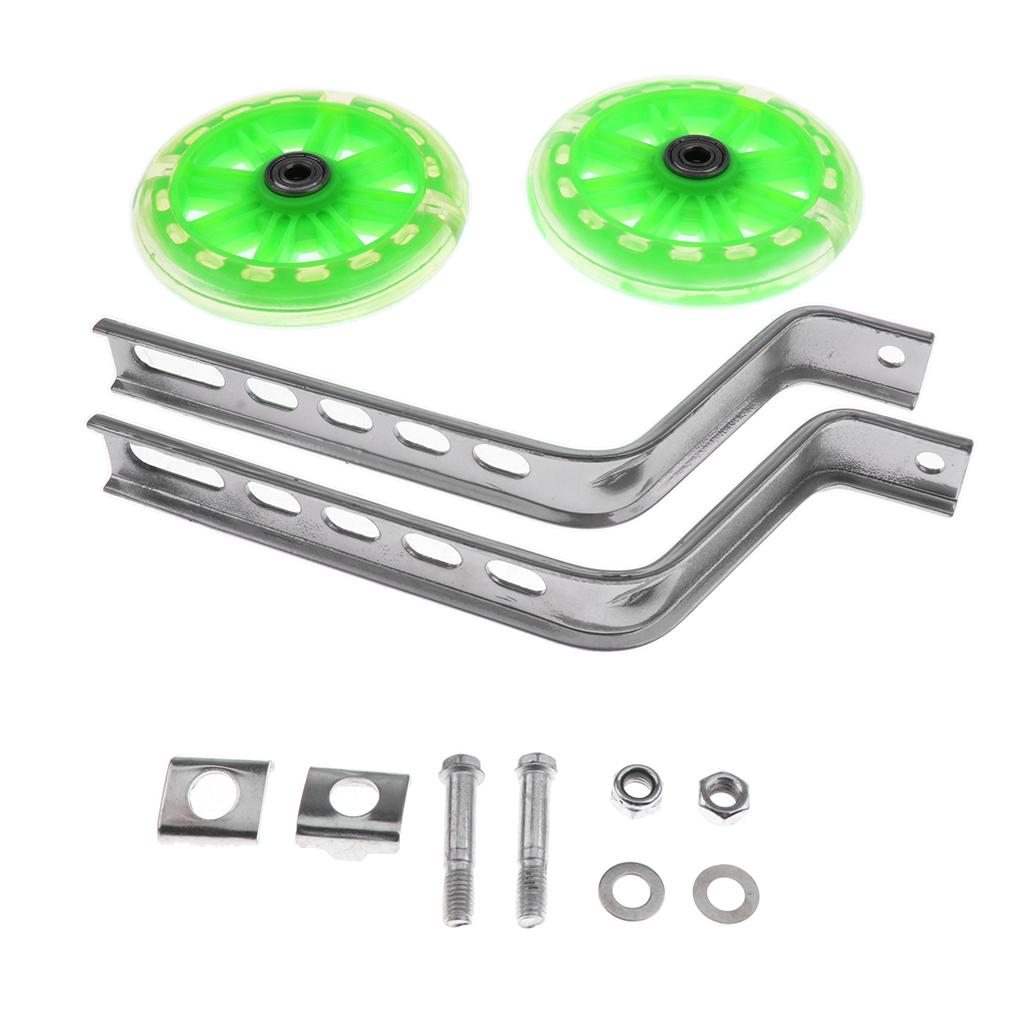 Kids Children Bicycle Bike Cycle Stabilisers 12- 20 Training Wheels Green"