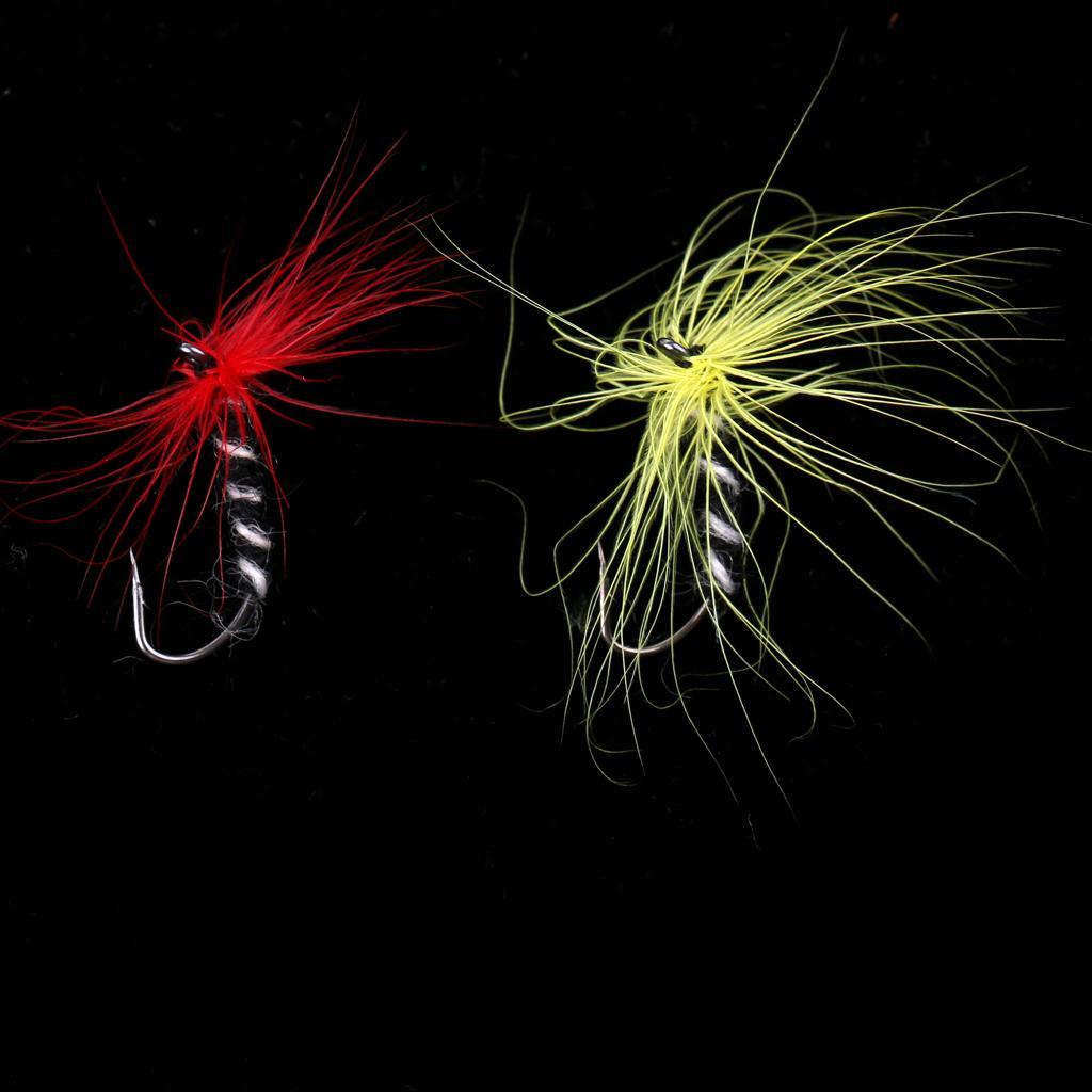 12pcs Fly Fishing Flies Colorful Bass Nymph Fly Assortment Fishing Lure 004#