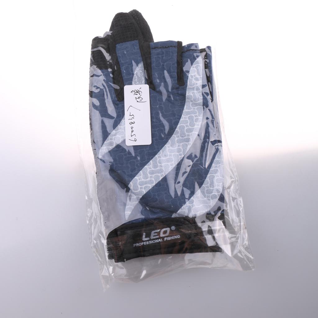 3 Cut Finger Waterproof Fishing Gloves Hunting Anti-Slip Mitts Cycling B