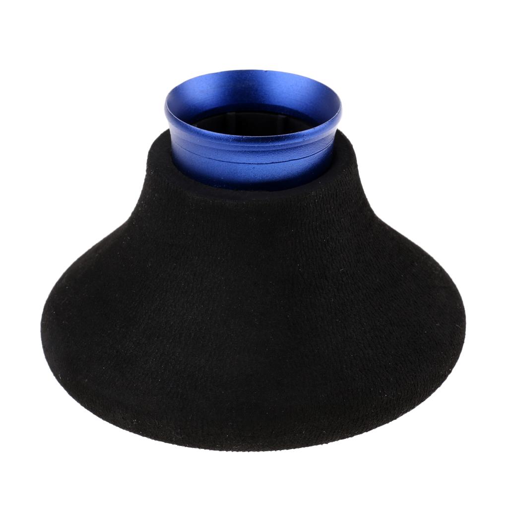 Round Shock Absorption Fishing Rod Holder, Install at Tail of The Pole Blue
