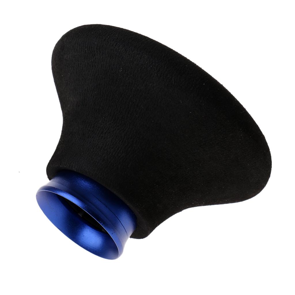 Round Shock Absorption Fishing Rod Holder, Install at Tail of The Pole Blue