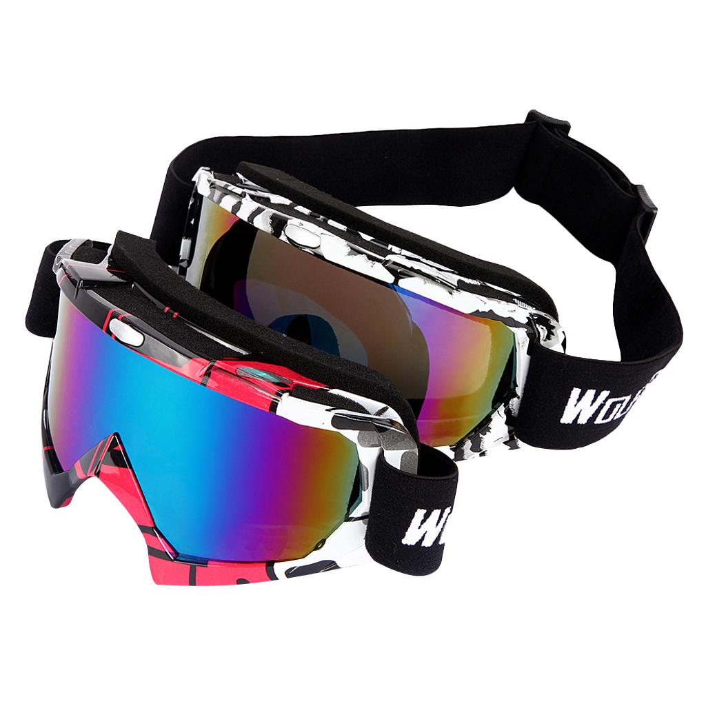 UV400 Protection Skiing Goggles Sports Snowboarding Eyewear Glasses Color 1