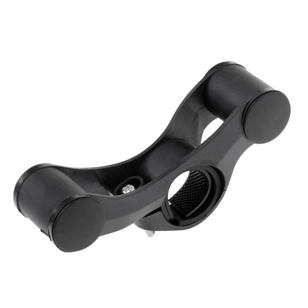 Handlebar Extension Bicycle Dual Bike Light Holder Extender Mount Black