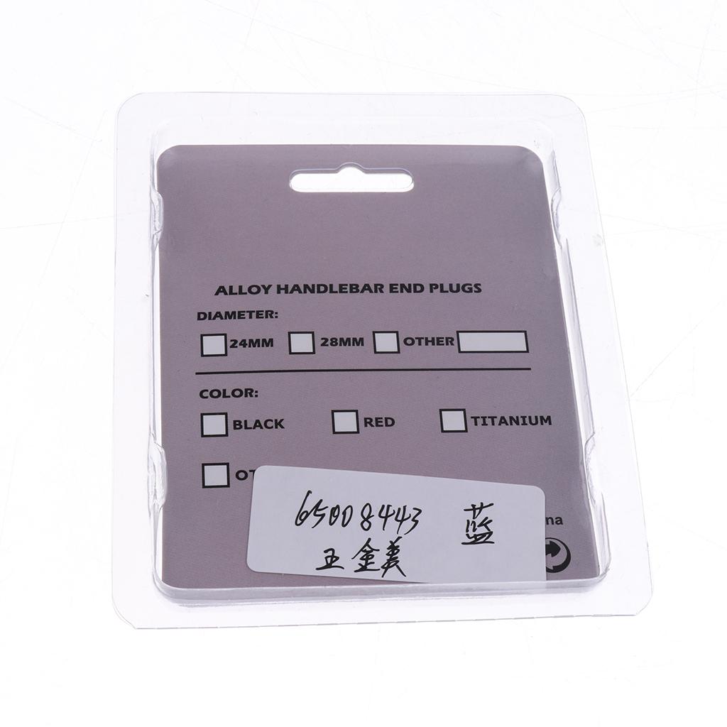 1 Pair Alloy Bike Bicycle Handlebar End Grips Plugs Handle Bar Caps Blue