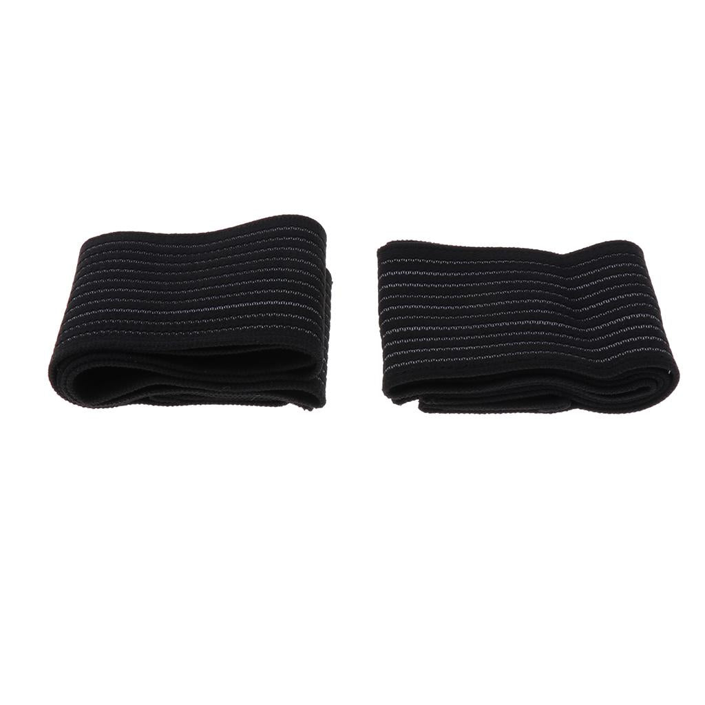 Elastic Knee Wraps Bandage Support Gym Straps Sprain Injury Pain Brace 90cm
