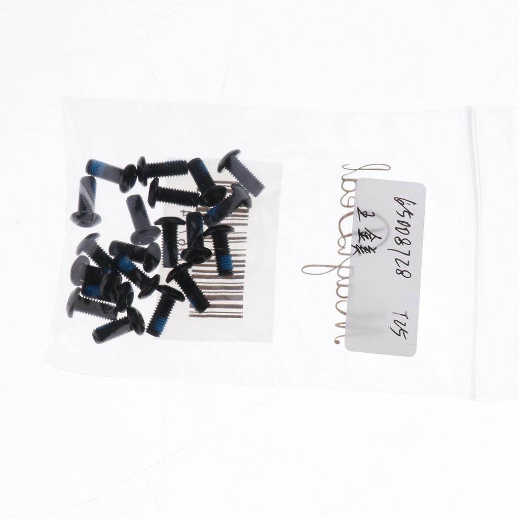 2x20pcs M5x10mm Steel Bicycle Disc Brake Rotor Bolts Bike Disk Rotor Screws