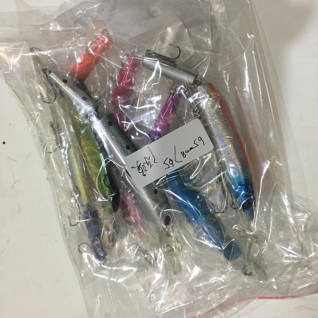 6Pcs Multi-Section Jointed Fishing Lure Minnow Wobbler Artificial Fish Baits