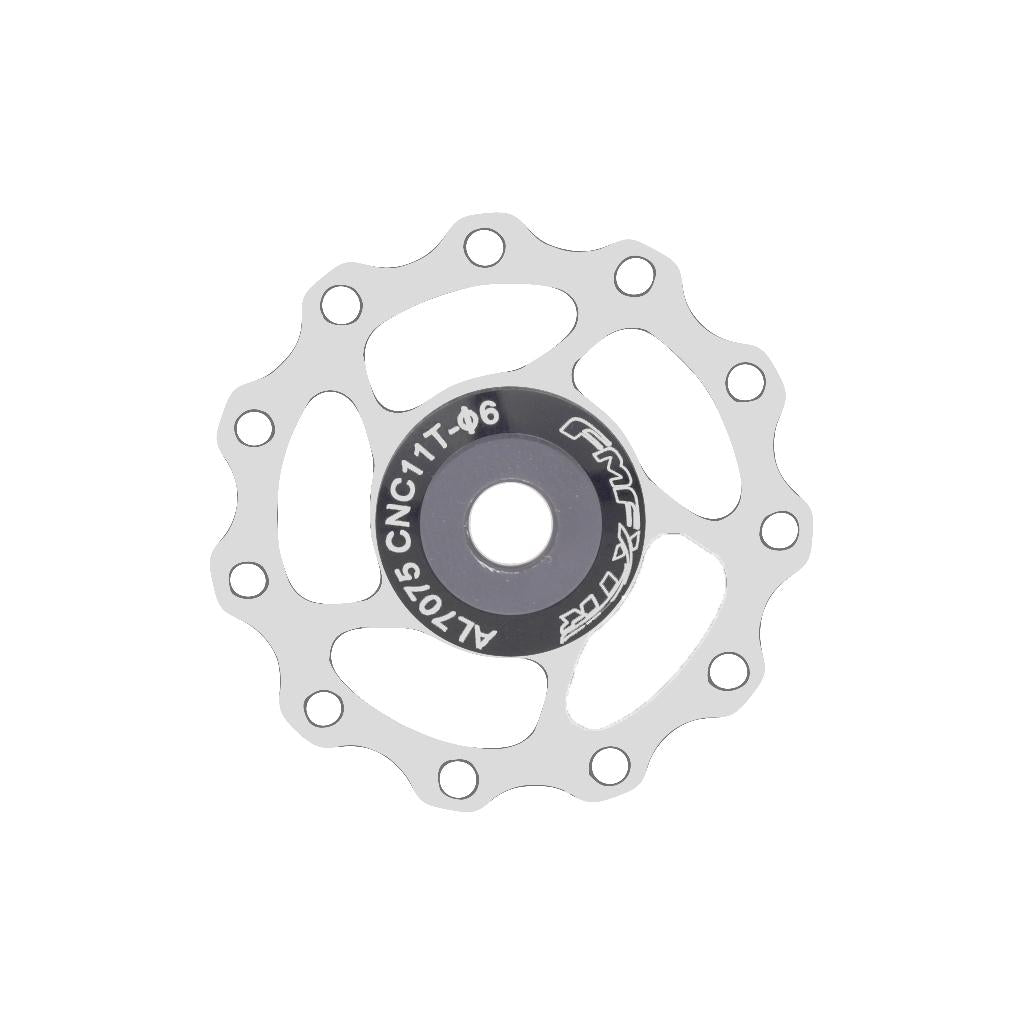 Bike Jockey Wheel Bicycle Rear Derailleur Guide Pulley 11T Bearing Silver