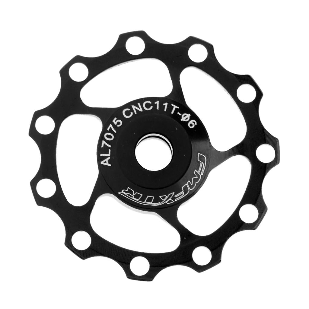 Bike Jockey Wheel Bicycle Rear Derailleur Guide Pulley 11T Bearing Black