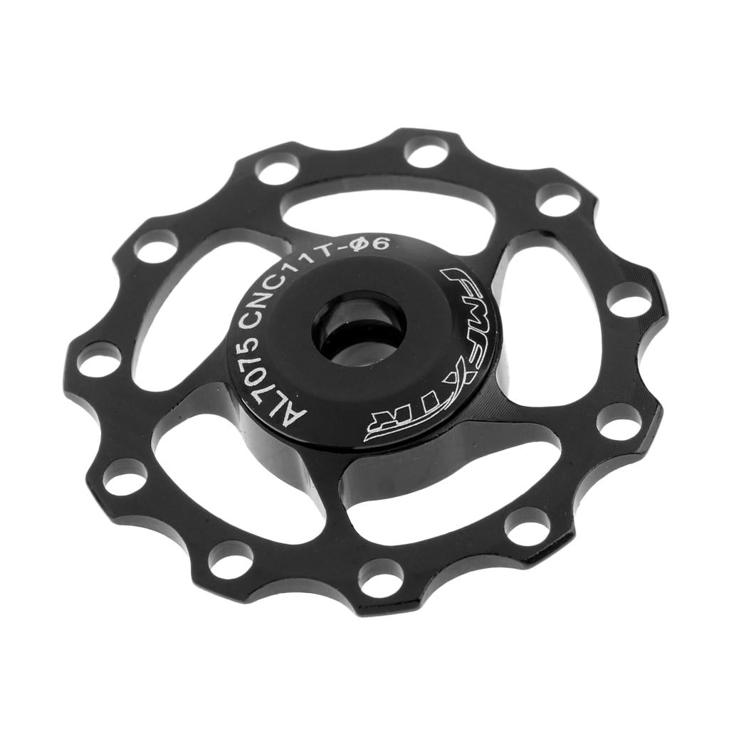 Bike Jockey Wheel Bicycle Rear Derailleur Guide Pulley 11T Bearing Black