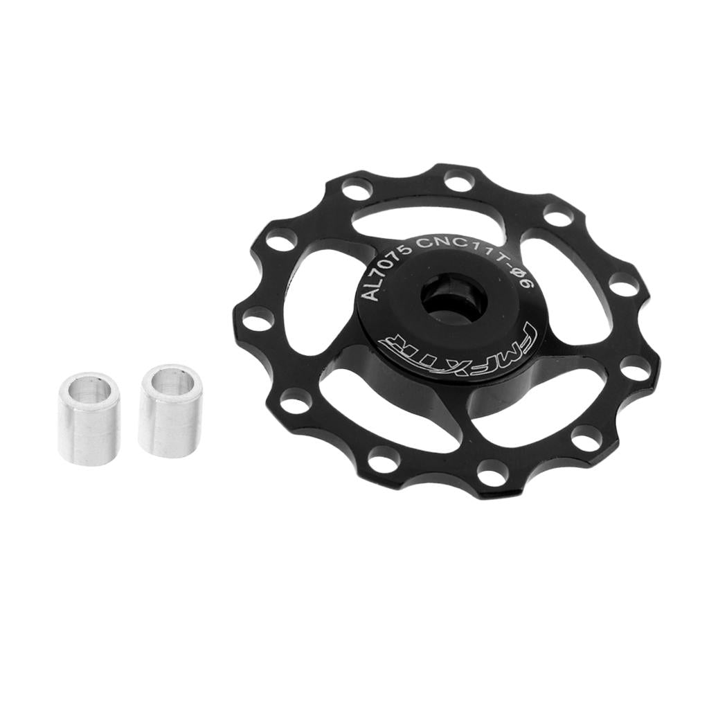 Bike Jockey Wheel Bicycle Rear Derailleur Guide Pulley 11T Bearing Black