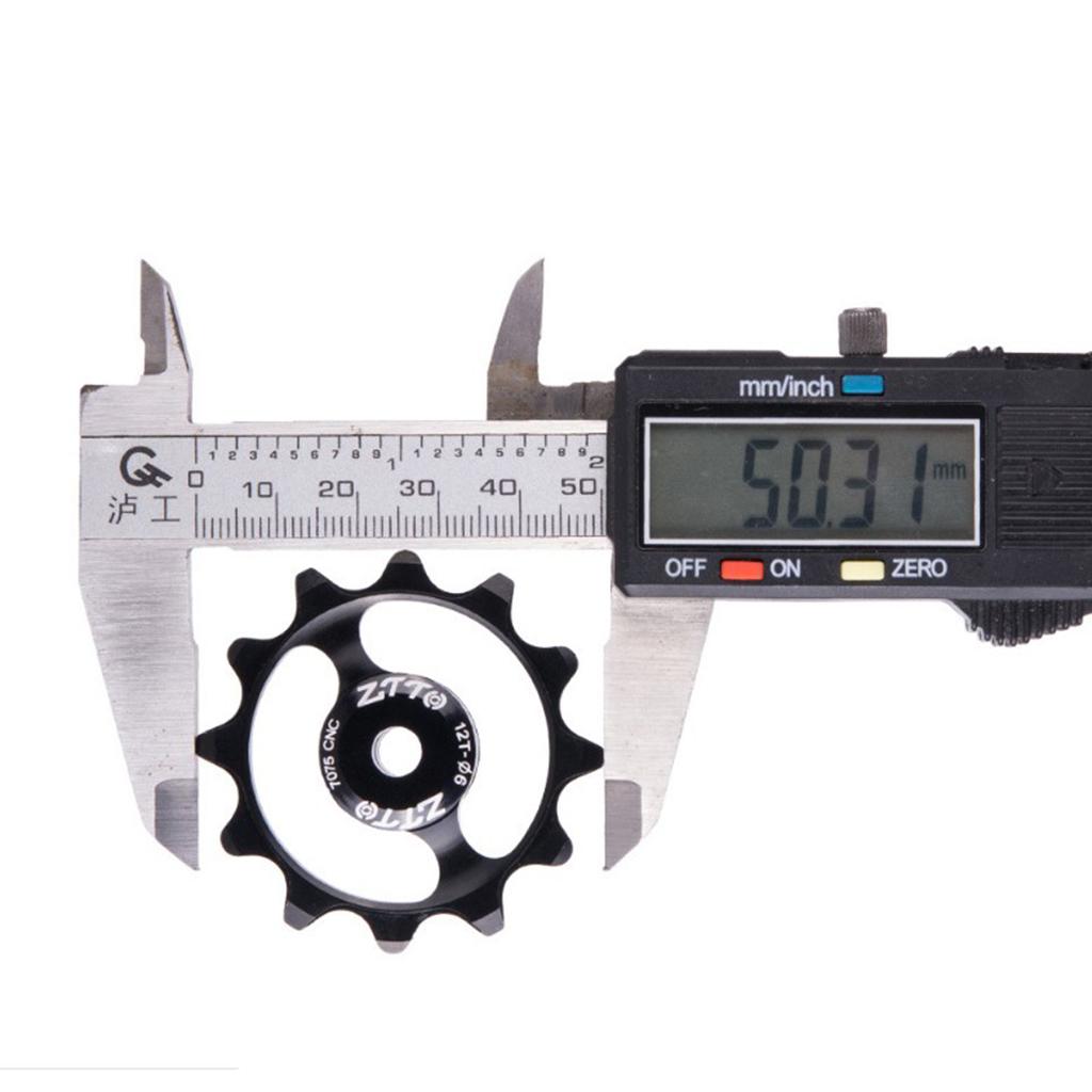 Bike Jockey Wheel Bicycle Rear Derailleur Ceramic 12T Guide Wheel Black