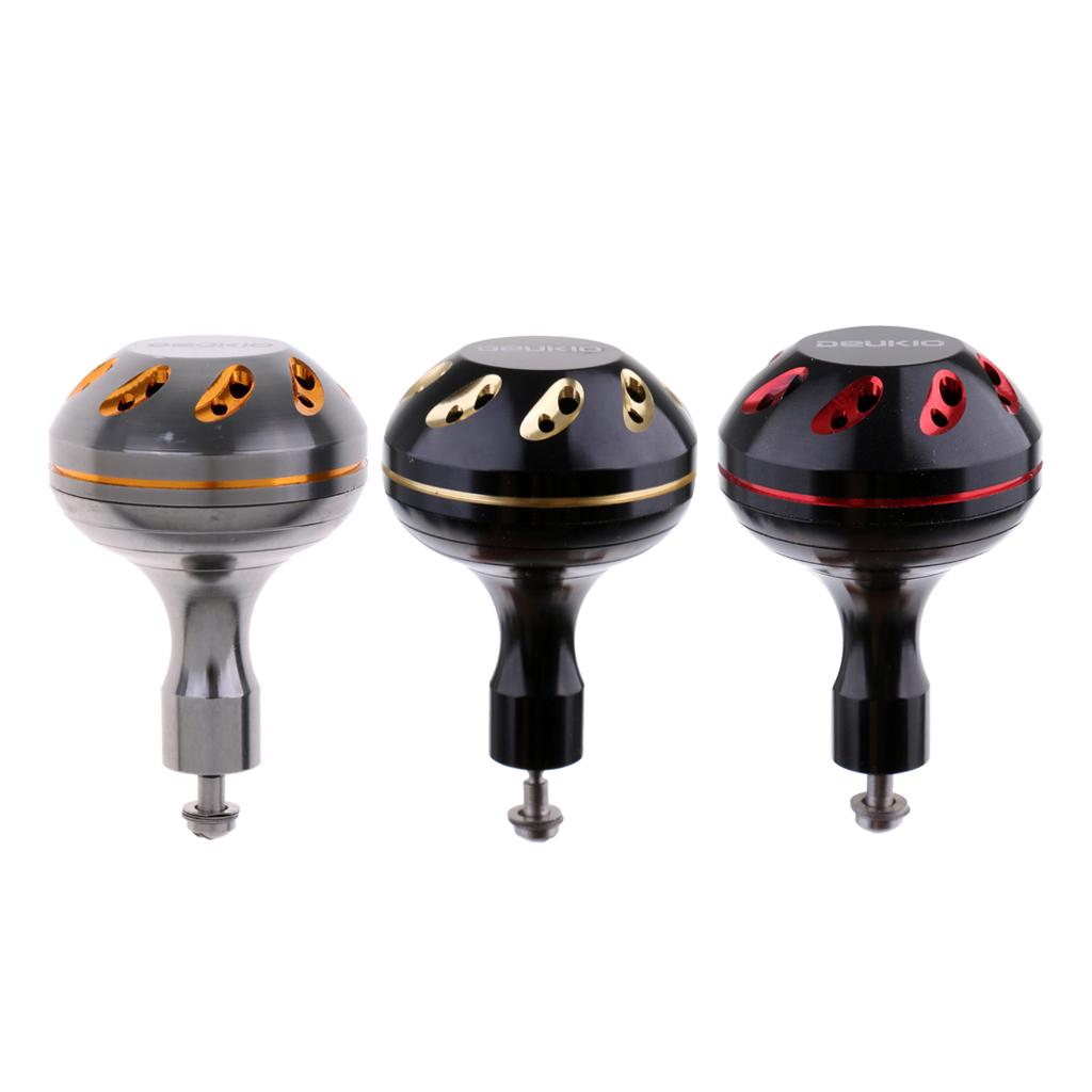 Spinning Fishing Reel Handle Power Knob Replacement Handle Grip Gray Gold