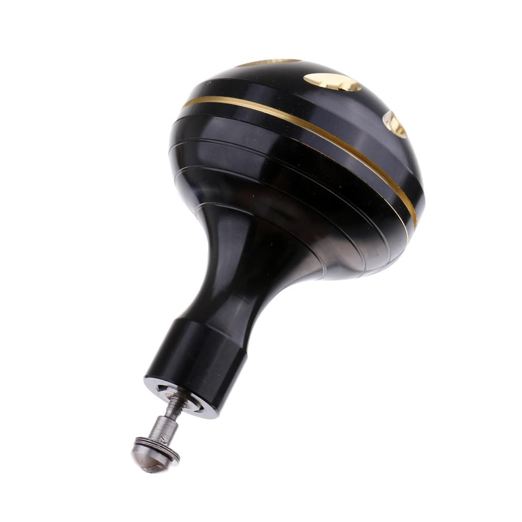 Spinning Fishing Reel Handle Power Knob Replacement Handle Grip Black Gold