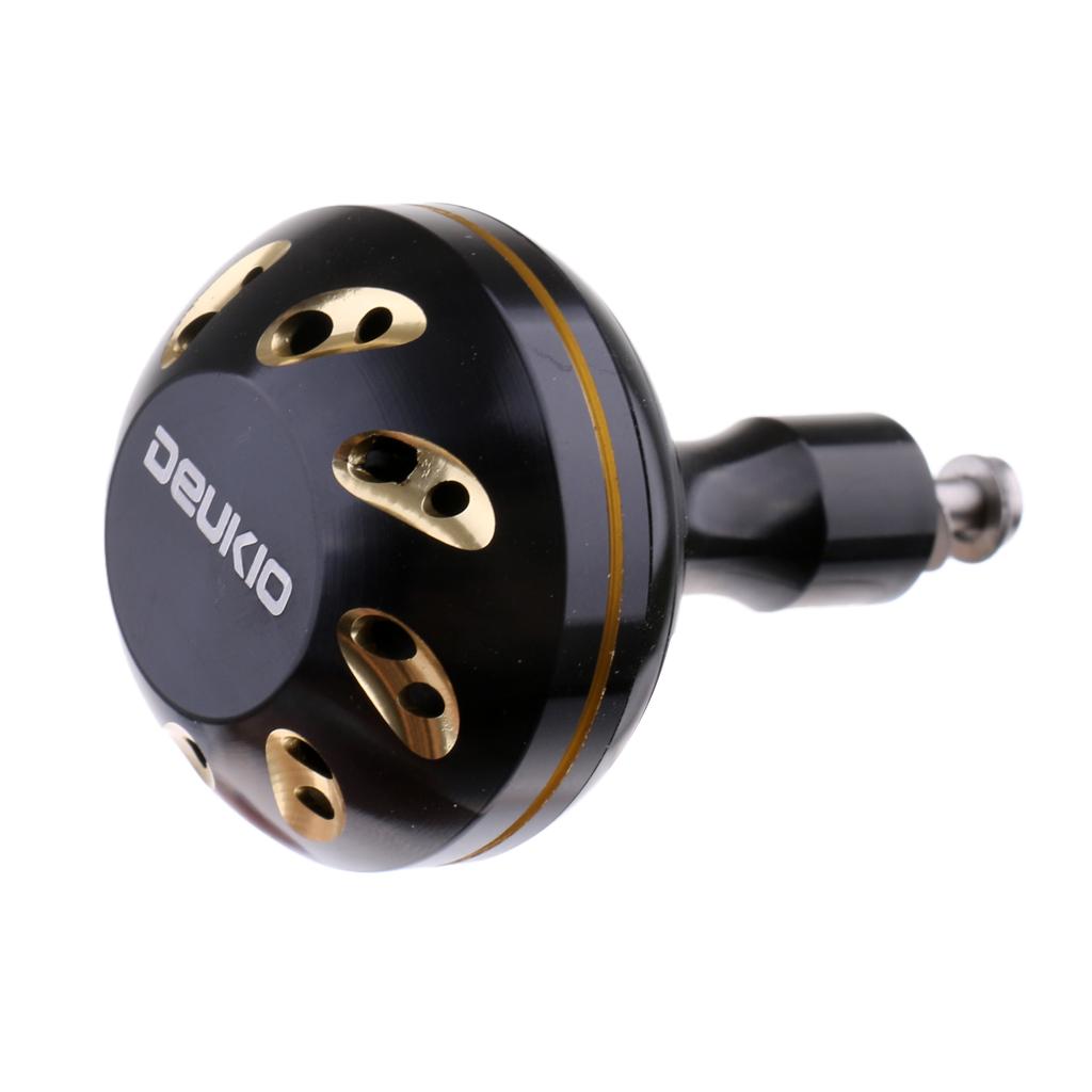 Spinning Fishing Reel Handle Power Knob Replacement Handle Grip Black Gold