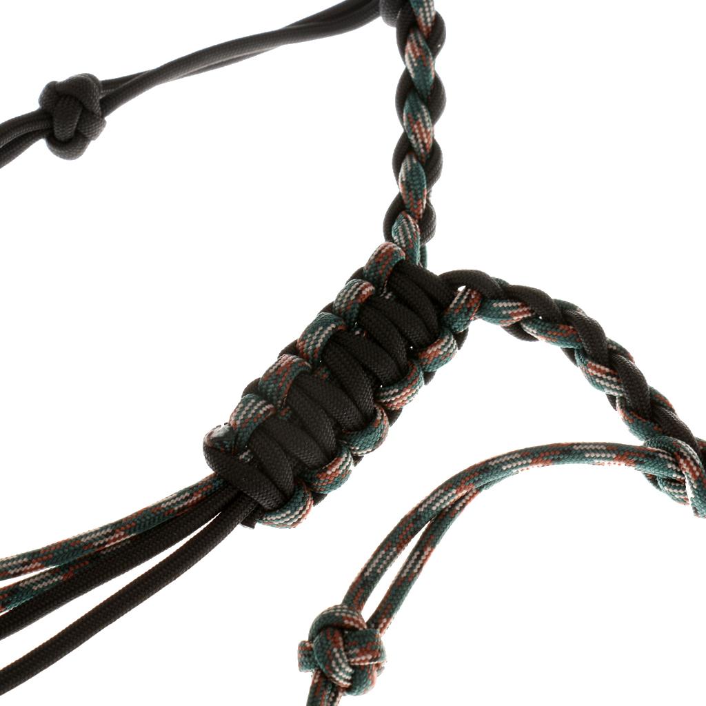 Duck Call Lanyard Secures 5 Calls Adjustable Loops Hunting Gear Black