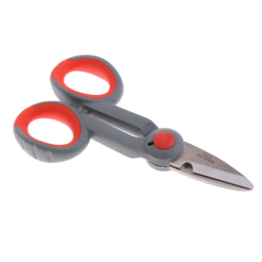 3xMulti Function Portable Fishing Scissors Line Cutter Shears Fishing Tools