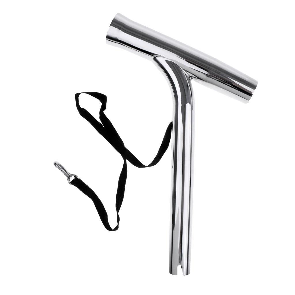 Stainless Steel Outrigger Boat Fishing Rod Holder Pole Rest Tube with Strap