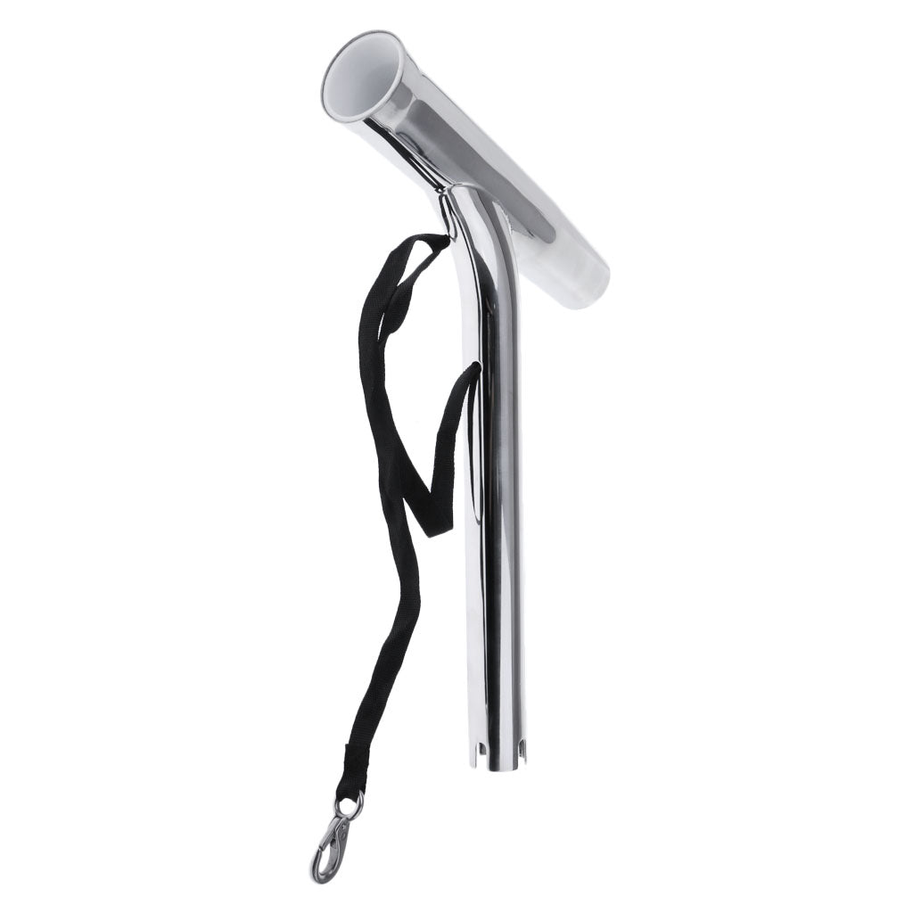Stainless Steel Outrigger Boat Fishing Rod Holder Pole Rest Tube with Strap