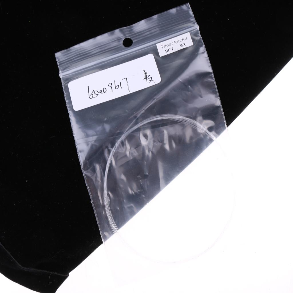 Fly Fishing Tapered Leader Nylon Fly Line Fishing Leader Connector 9FT 6X