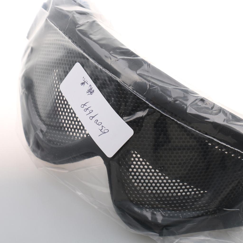 Tactical Safe Steel Mesh Goggles Shooting Glasses Eyes Protector Black