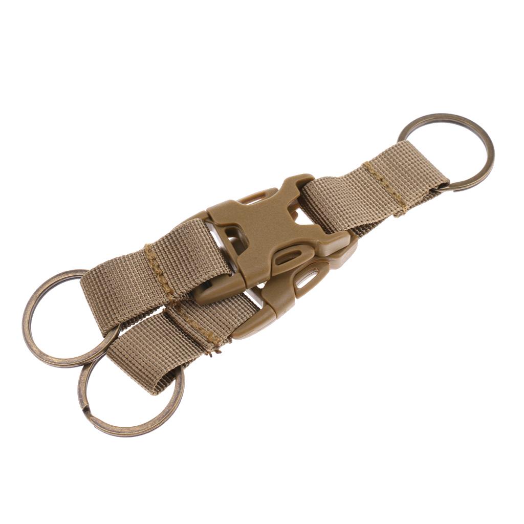 Outdoor Tactics Carabiner High Strength Nylon Backpack key Khaki
