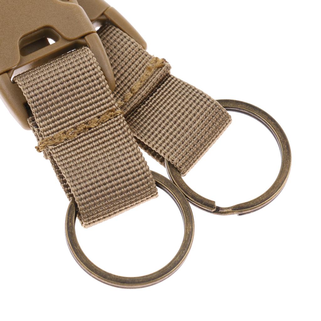 Outdoor Tactics Carabiner High Strength Nylon Backpack key Khaki
