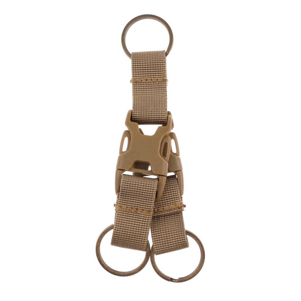 Outdoor Tactics Carabiner High Strength Nylon Backpack key Khaki