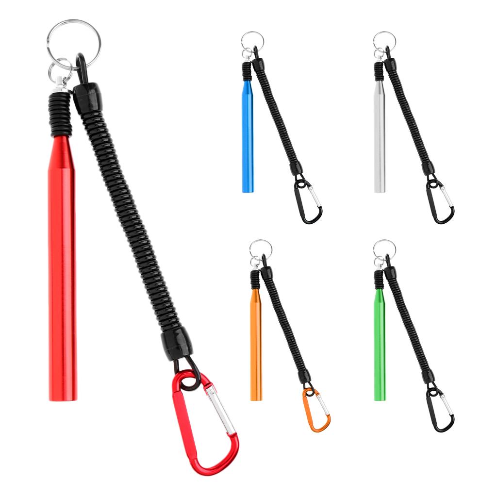 Wacky Worm Rig Tool Lures O-Ring Tool with 10 Orings Fishing Lanyard Red