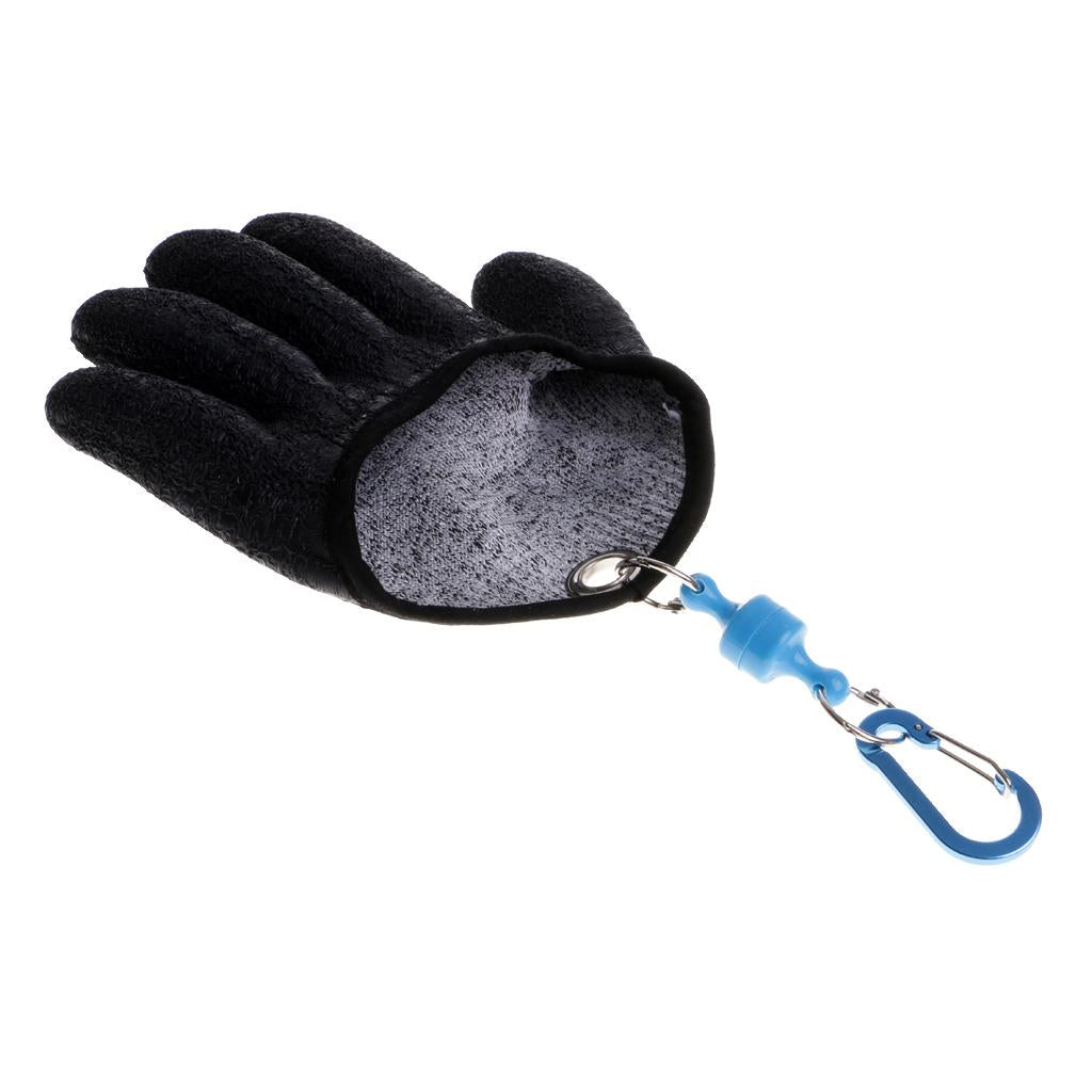 Fishing Gloves for Handing Fish Safety with Magnet Release XL Left Hand