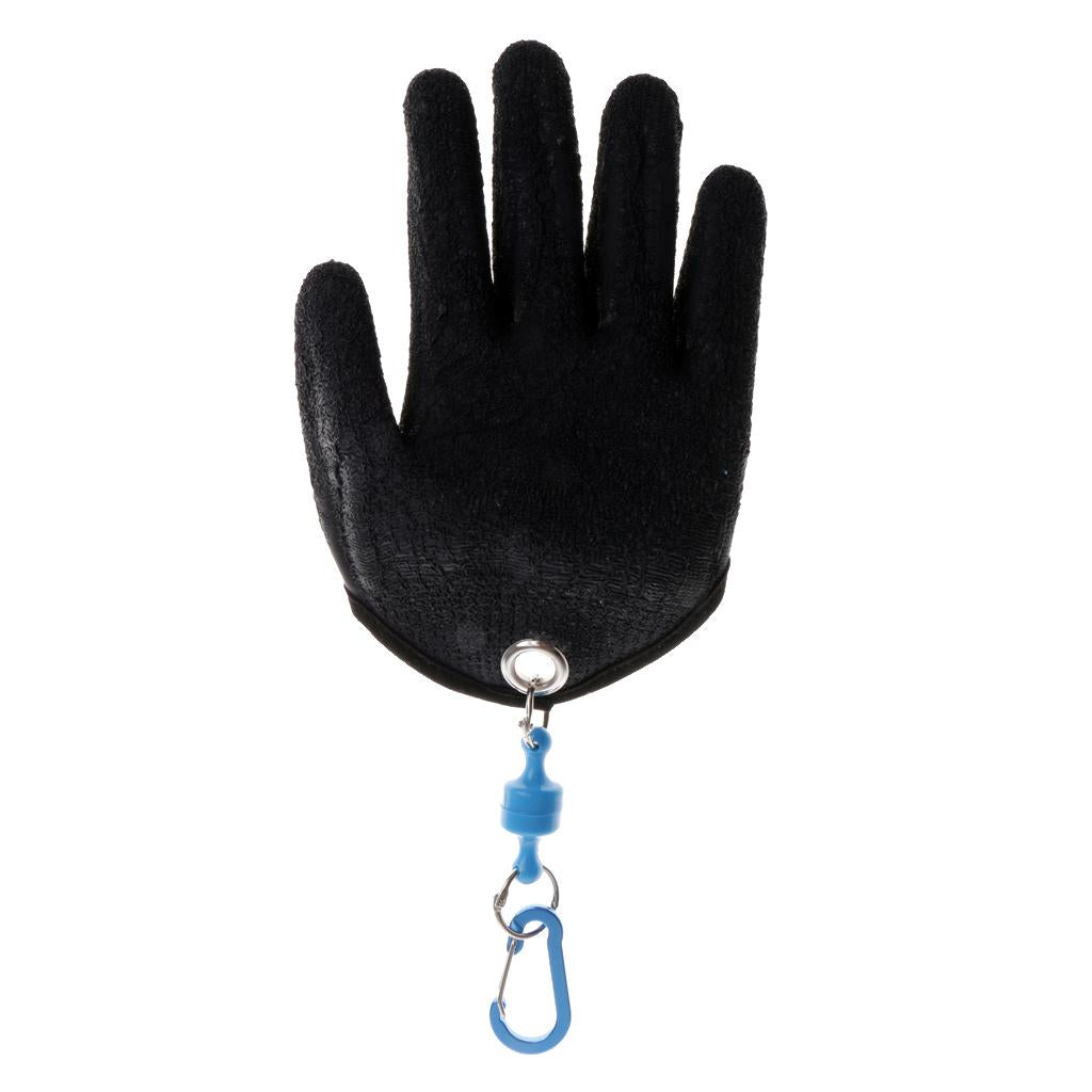Fishing Gloves for Handing Fish Safety with Magnet Release XL Left Hand
