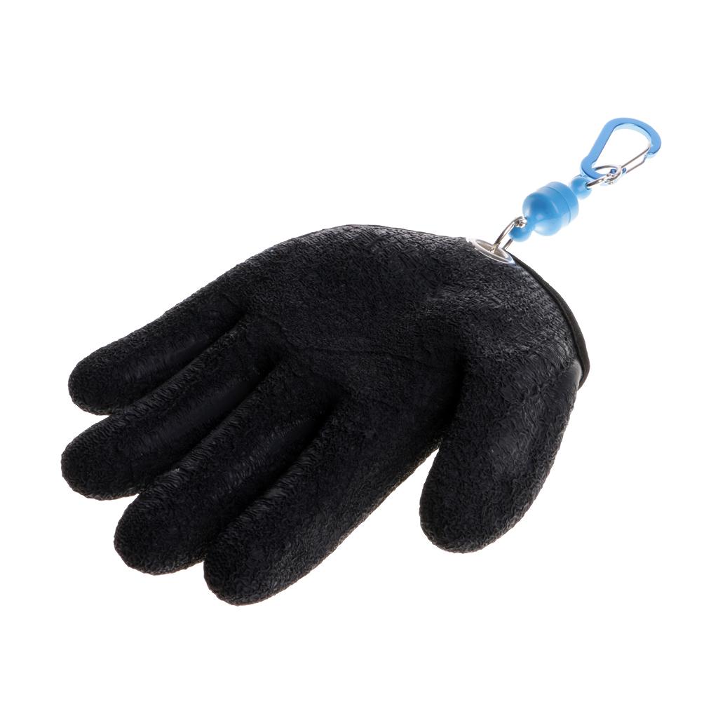 Fishing Gloves for Handing Fish Safety with Magnet Release XL Left Hand
