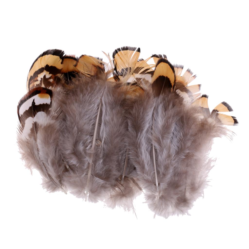 10Pcs Simulation Quills Fly Tying Materials Quills Feathers for Fly Tying