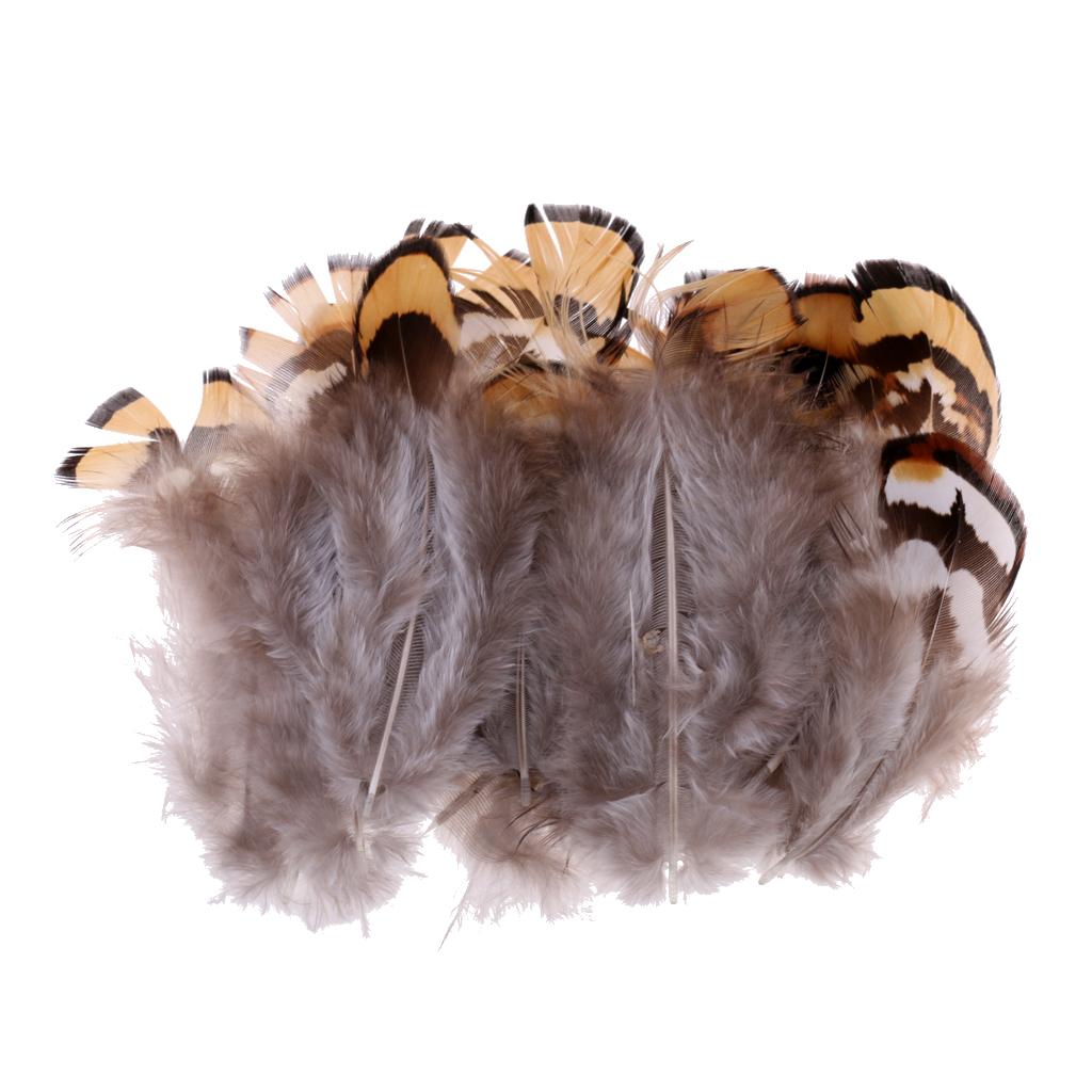 10Pcs Simulation Quills Fly Tying Materials Quills Feathers for Fly Tying