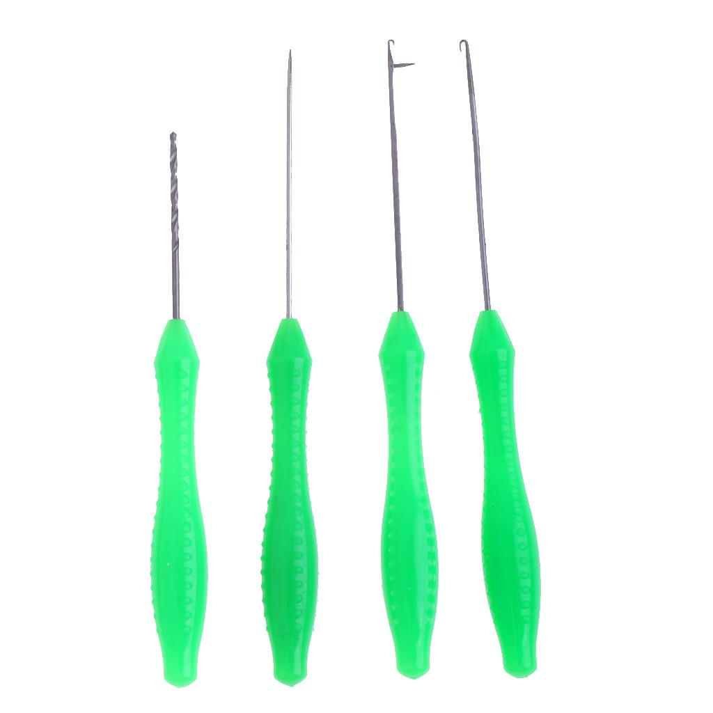 Hook Needle + Stringer Needle + Drill Needle Fishing Rigging Bait Needle Kit