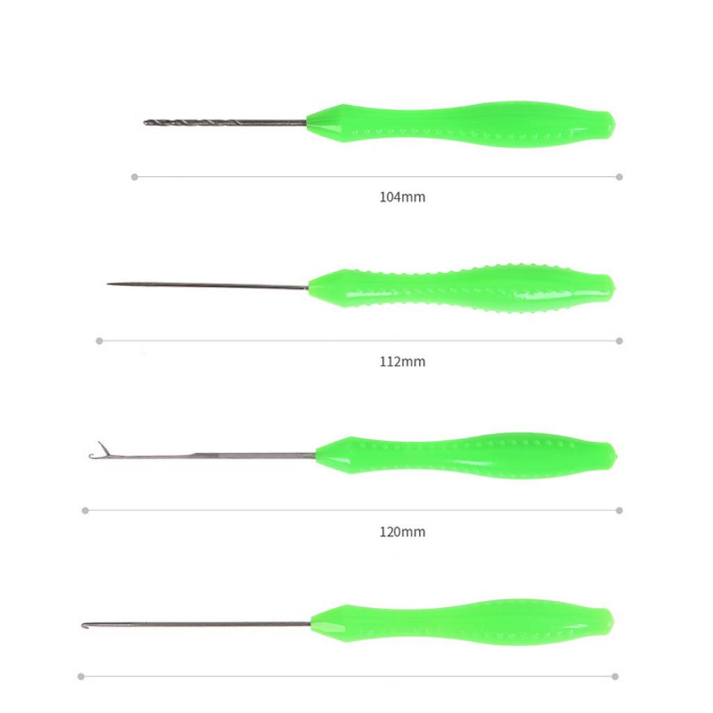 Hook Needle + Stringer Needle + Drill Needle Fishing Rigging Bait Needle Kit