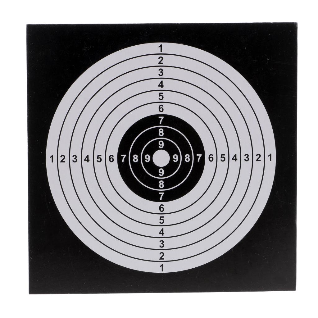 100 Pcs Archery Target Paper Face for Arrow Bow Shooting Hunting Practice