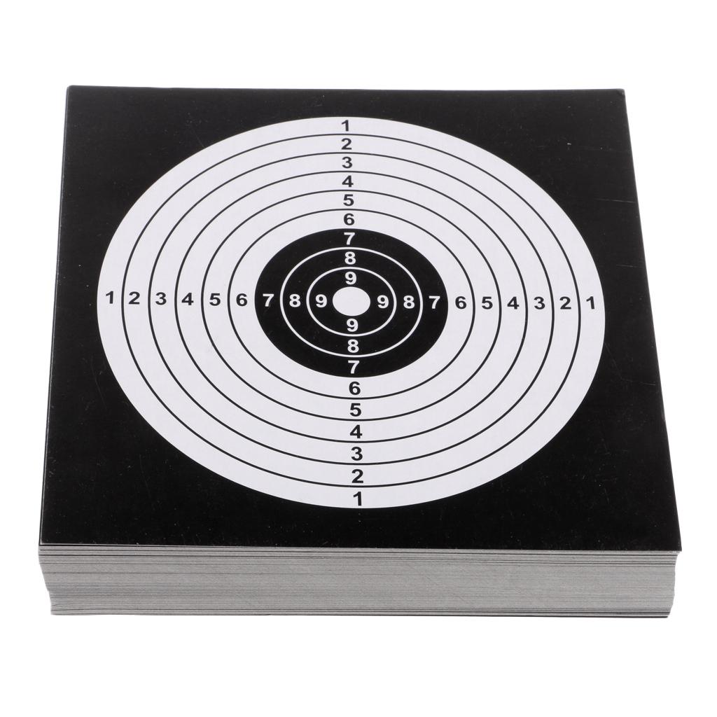 100 Pcs Archery Target Paper Face for Arrow Bow Shooting Hunting Practice