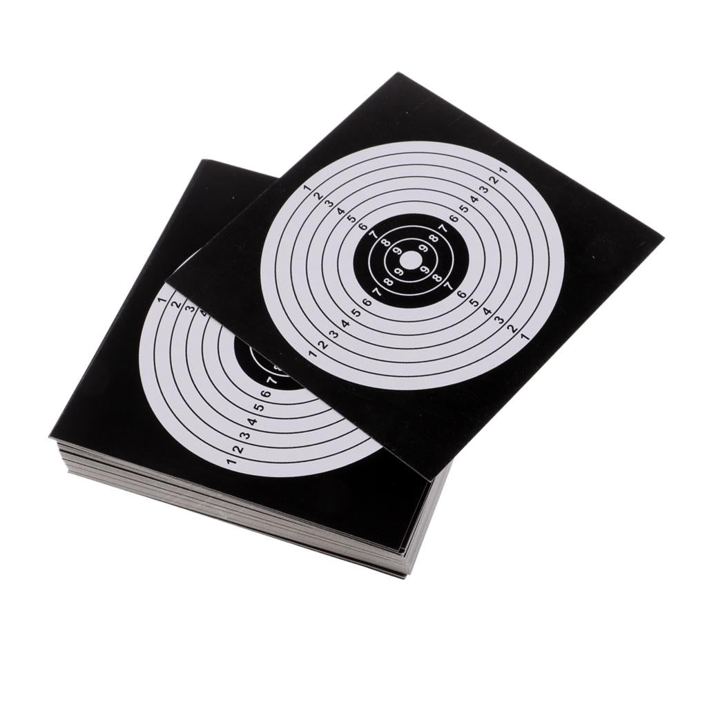 100 Pcs Archery Target Paper Face for Arrow Bow Shooting Hunting Practice
