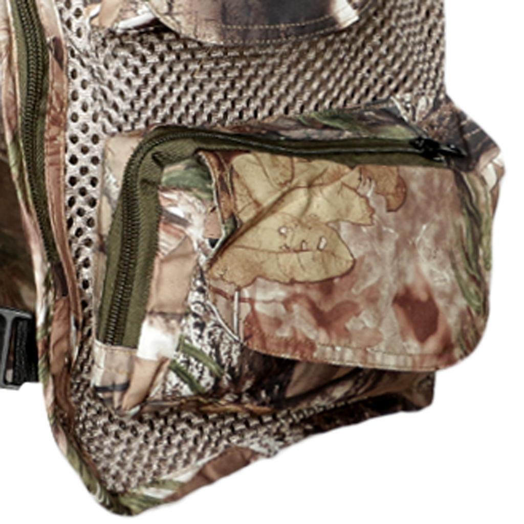 Multi-Pocket Fishing Hunting Mesh Vest Quick-Drying Photography Jacket XXL