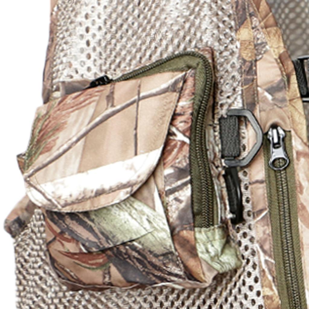 Multi-Pocket Fishing Hunting Mesh Vest Quick-Drying Photography Jacket XXL